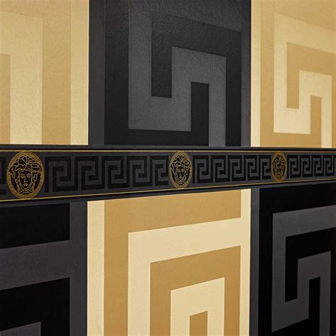 versace black greek key wallpaper|large greek key background.